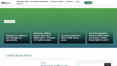 Screenshot preview of frequentmiler.com