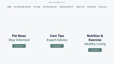 Screenshot preview of myfamilypetplanner.com