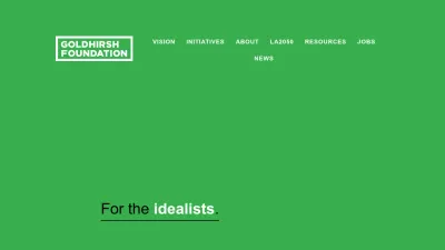 Screenshot preview of goldhirshfoundation.org