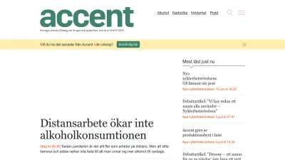 Screenshot preview of accentmagasin.se