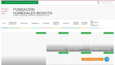 Screenshot preview of humedalesbogota.com