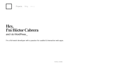 Screenshot preview of cabrerahector.com