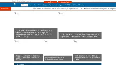 Screenshot preview of lat.rtrs.tv