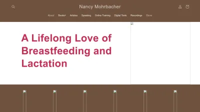 Screenshot preview of nancymohrbacher.com