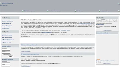 Screenshot preview of ibmmainframes.com