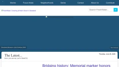 Screenshot preview of freshwatercleveland.com