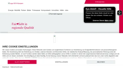 Screenshot preview of wvv.de