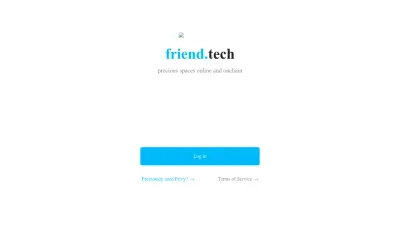 Screenshot preview of friend.tech