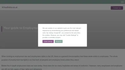 Screenshot preview of yourrights.org.uk