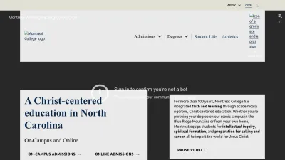 Screenshot preview of montreat.edu