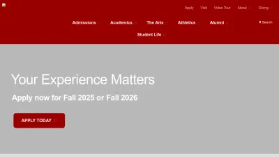 Screenshot preview of hastings.edu