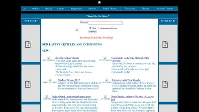 Screenshot preview of thethunderchild.com