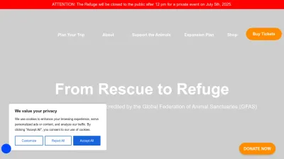 Screenshot preview of turpentinecreek.org