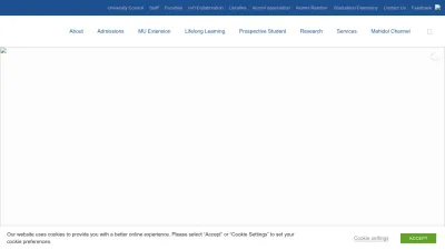 Screenshot preview of mahidol.ac.th