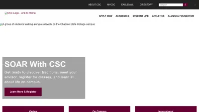 Screenshot preview of csc.edu