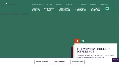 Screenshot preview of scrippscollege.edu