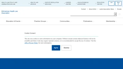 Screenshot preview of americanhealthlaw.org