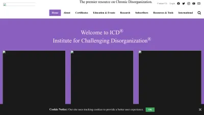Screenshot preview of challengingdisorganization.org