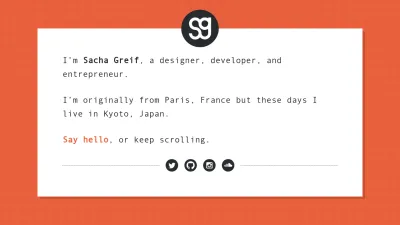 Screenshot preview of sachagreif.com