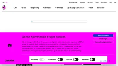 Screenshot preview of lgbt.dk