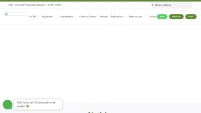 Screenshot preview of svb.org.br