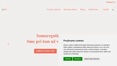 Screenshot preview of rpr.sk
