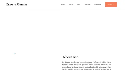 Screenshot preview of ernestomoralez.co
