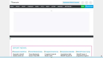 Screenshot preview of dueruote.it