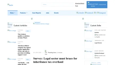 Screenshot preview of scottishlegal.com