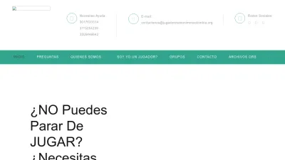 Screenshot preview of jugadoresanonimoscolombia.org