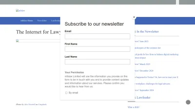 Screenshot preview of infolaw.co.uk