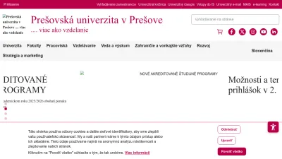 Screenshot preview of unipo.sk