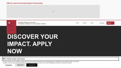 Screenshot preview of cbu.edu