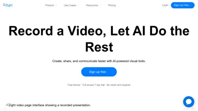 Screenshot preview of zight.com