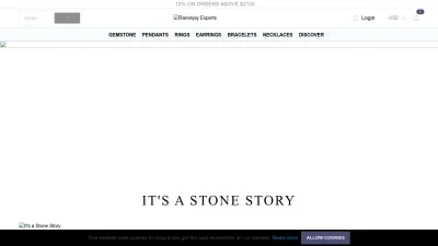 Screenshot preview of rananjayexports.com