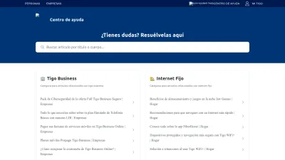 Screenshot preview of ayuda.tigo.com.co