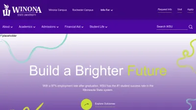 Screenshot preview of winona.edu