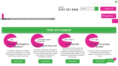 Screenshot preview of hda.org.uk