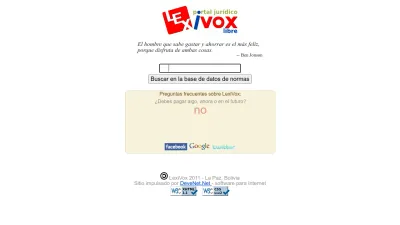 Screenshot preview of lexivox.org
