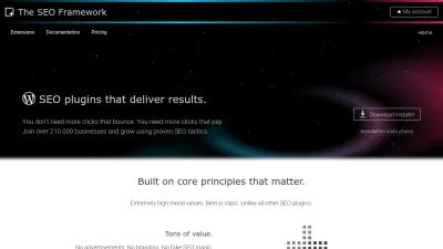 Screenshot preview of theseoframework.com