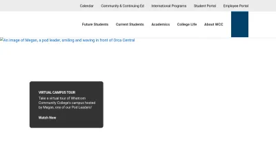 Screenshot preview of whatcom.edu