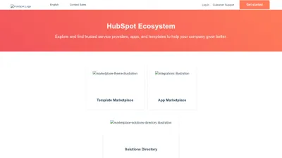 Screenshot preview of ecosystem.hubspot.com