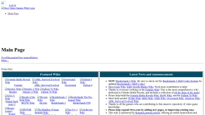 Screenshot preview of orcz.com