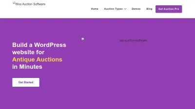 Screenshot preview of wpauctionsoftware.com