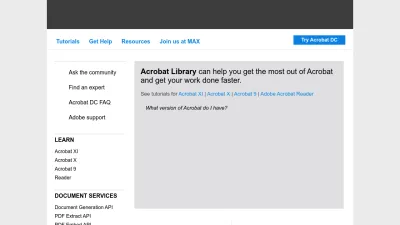 Screenshot preview of acrobatusers.com