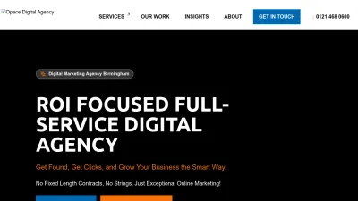 Screenshot preview of opace.agency