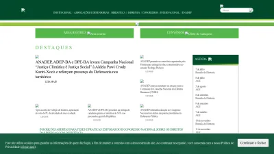 Screenshot preview of anadep.org.br