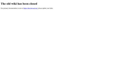 Screenshot preview of wiki2.dovecot.org