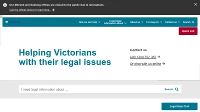 Screenshot preview of legalaid.vic.gov.au