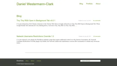 Screenshot preview of danieltwc.com